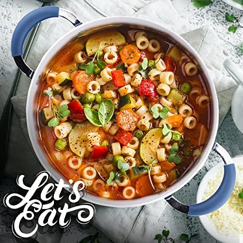 NutriChef Dutch Oven Pot with Tempered Glass Lid - 5 Quart Non-Stick