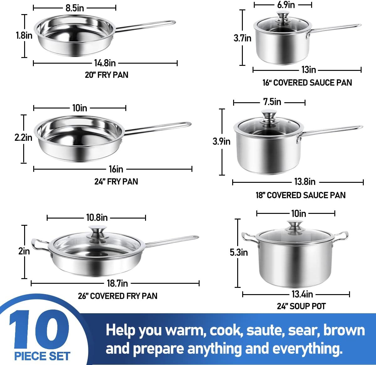 Ergonomic 10-Piece Set