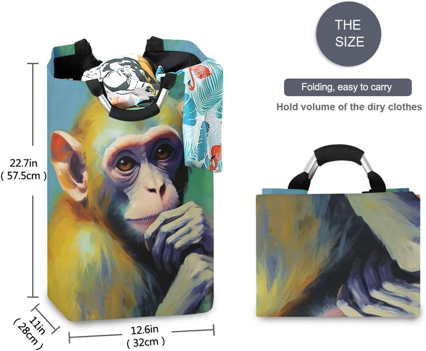 Monkey Laundry Hamper - Waterproof