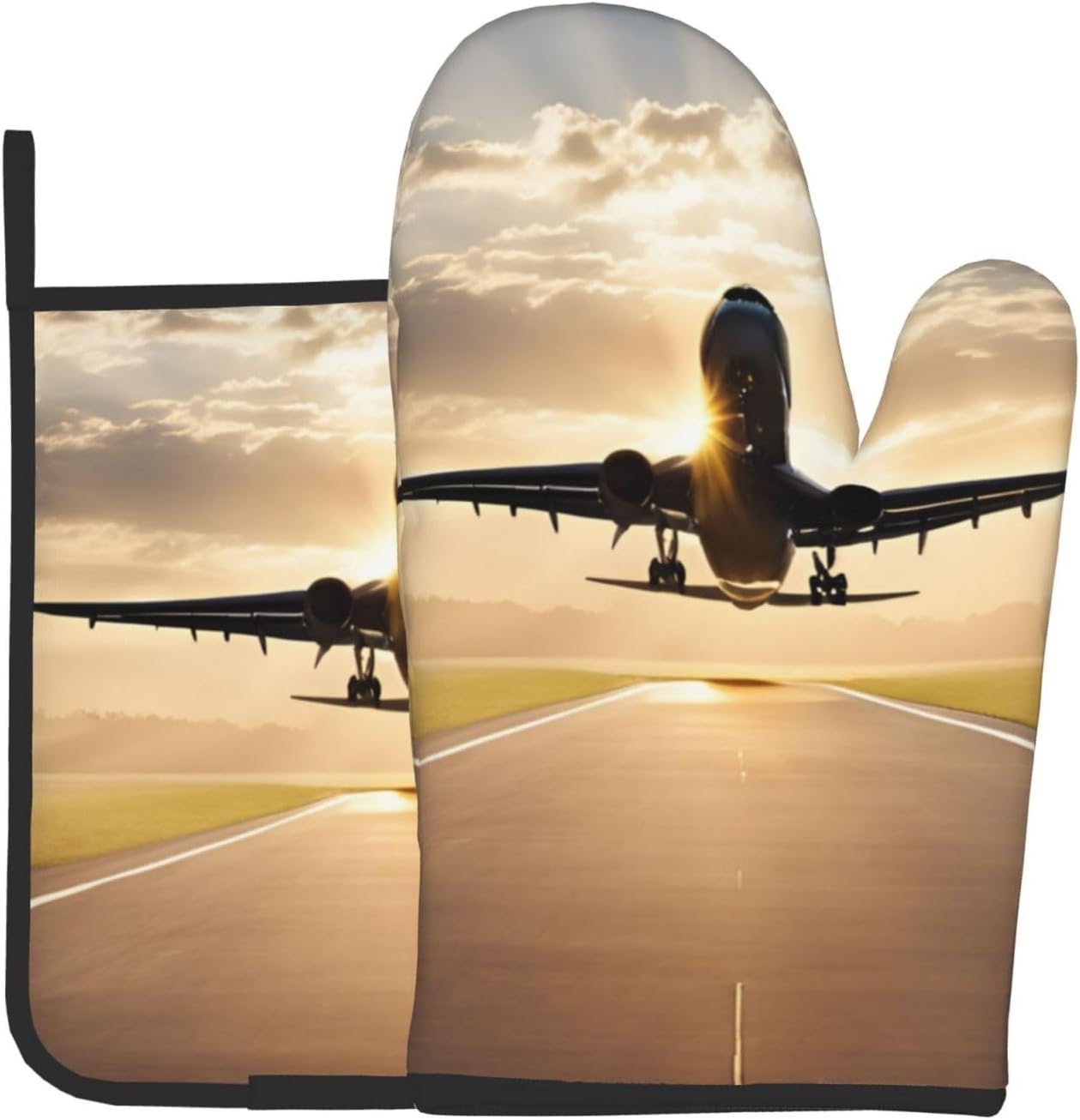 Oven Mitts Pot Holders - Durable Heat-Resistant Pairs