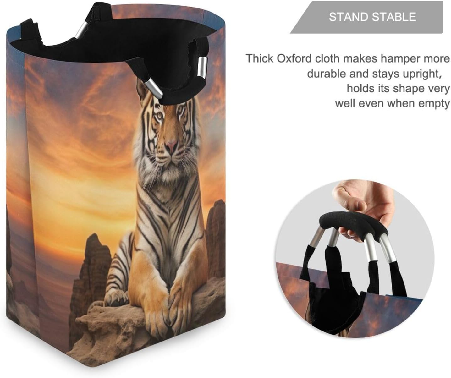 Kigai Collapsible Laundry Basket for Kids Waterproof Durable