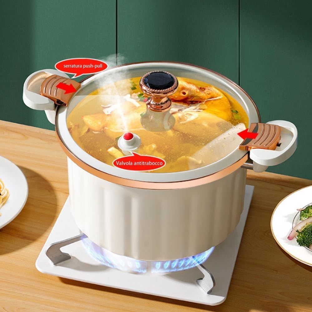 Durable Dual-Handle Stock Pot