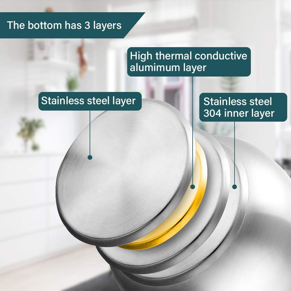 4L Heavy Duty Stainless Steel 304 Tea Kettle