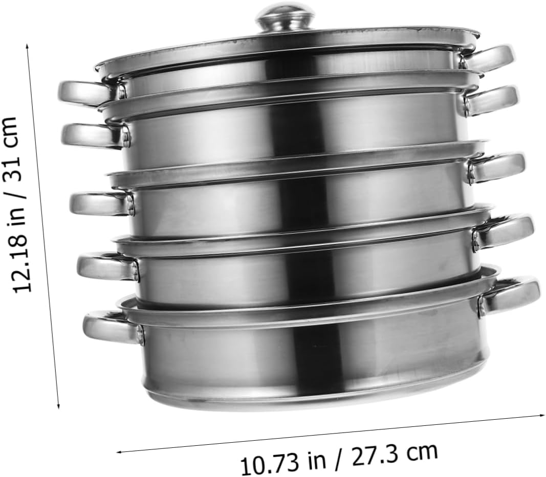 Versatile Stock Pot with Steamer Basket for Cooking Pasta More