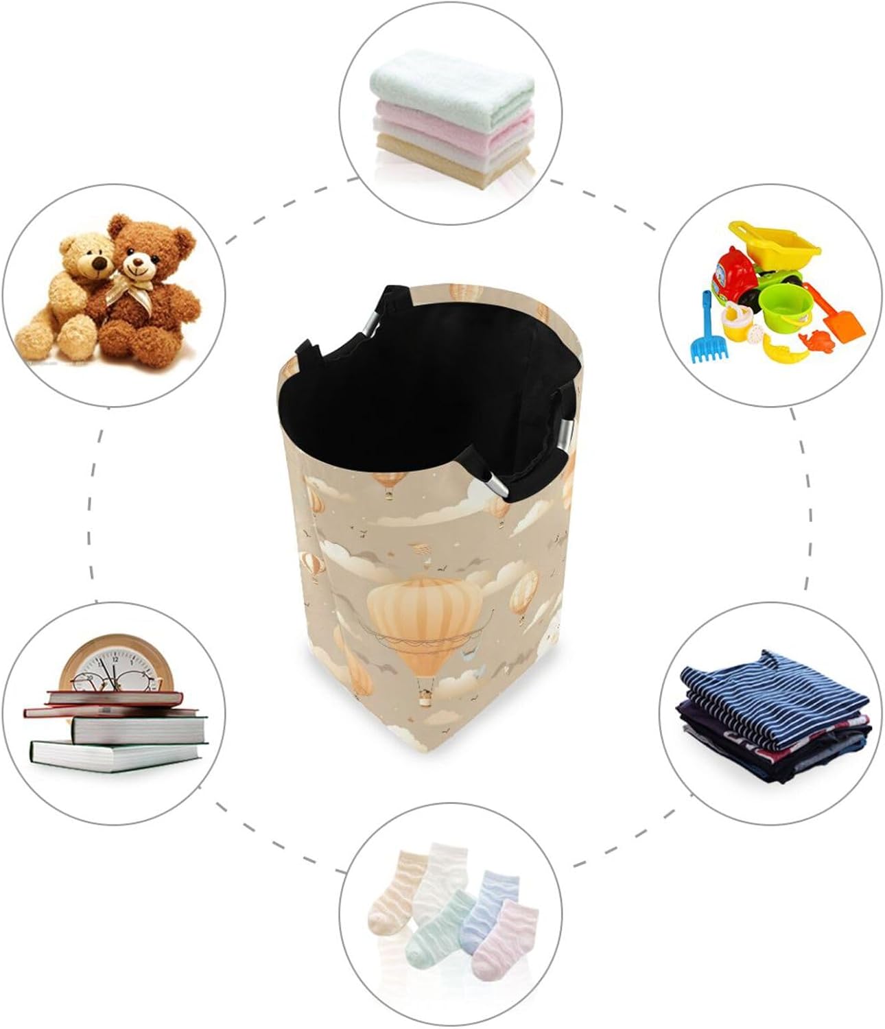 Kigai Collapsible Laundry Basket with Handles