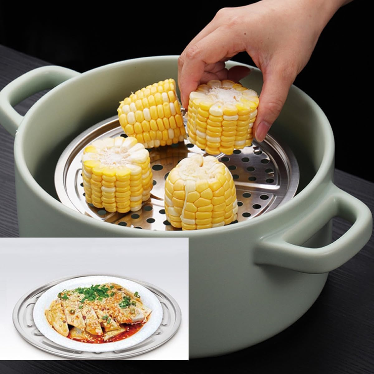 Stainless-Steel Pressure Cooker Canner Rack 4PCS Set