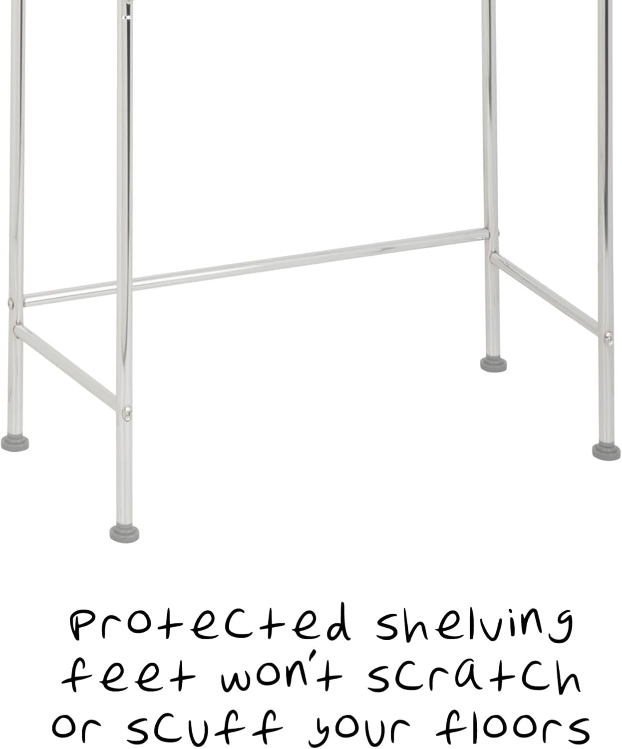 3-Tier Standing Shelf for Bathroom Above Toilets Space Saver
