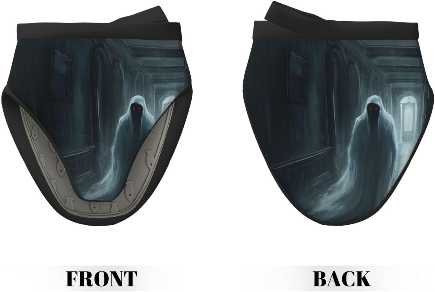 Vivid Halloween Ghost Mini Silicone Oven Mitts Heat and Slip Resistant Kitchen Mittens59X59