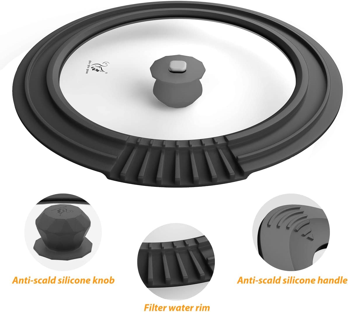 Tempered Glass Strainer Lid