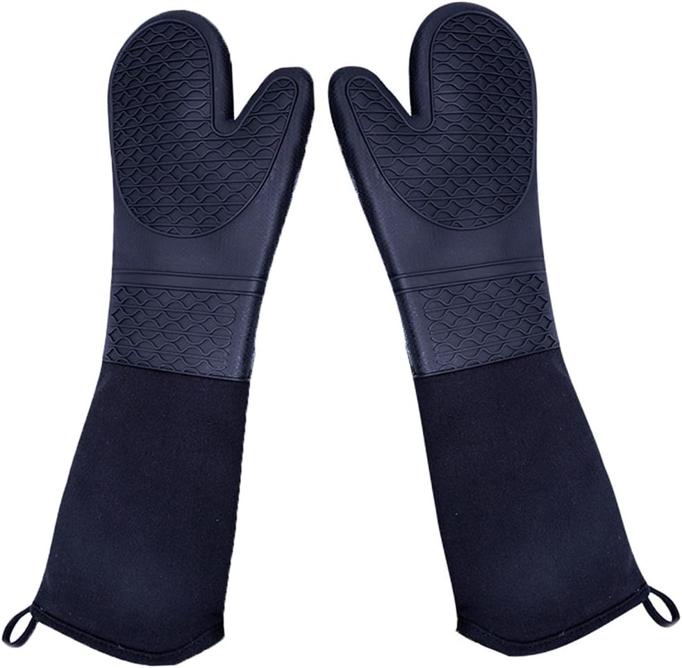 Double the Protection Heat-Resistant Professional Silicone Oven Mitts
