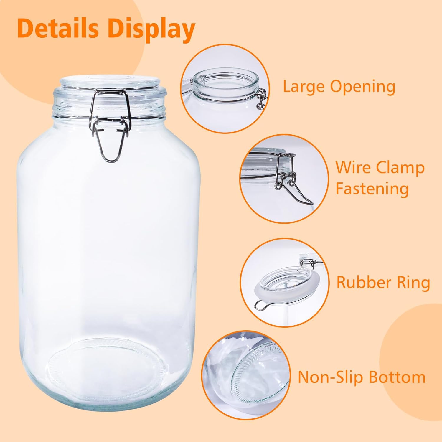 Versatile Glass Jar for Drying Preserving