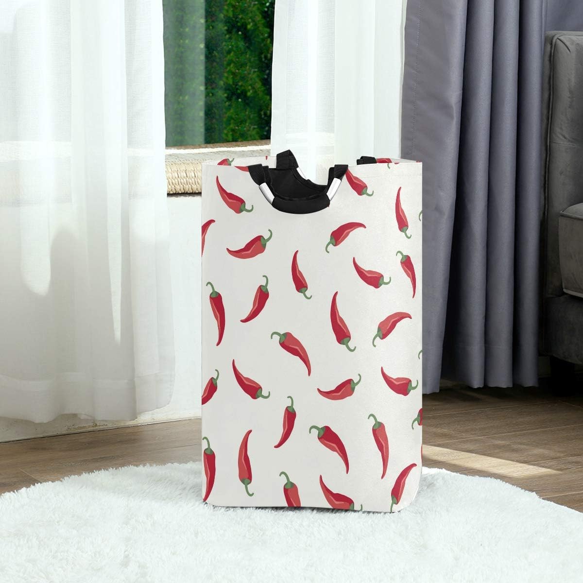 MOYYO Red chili Collapsible laundry basket
