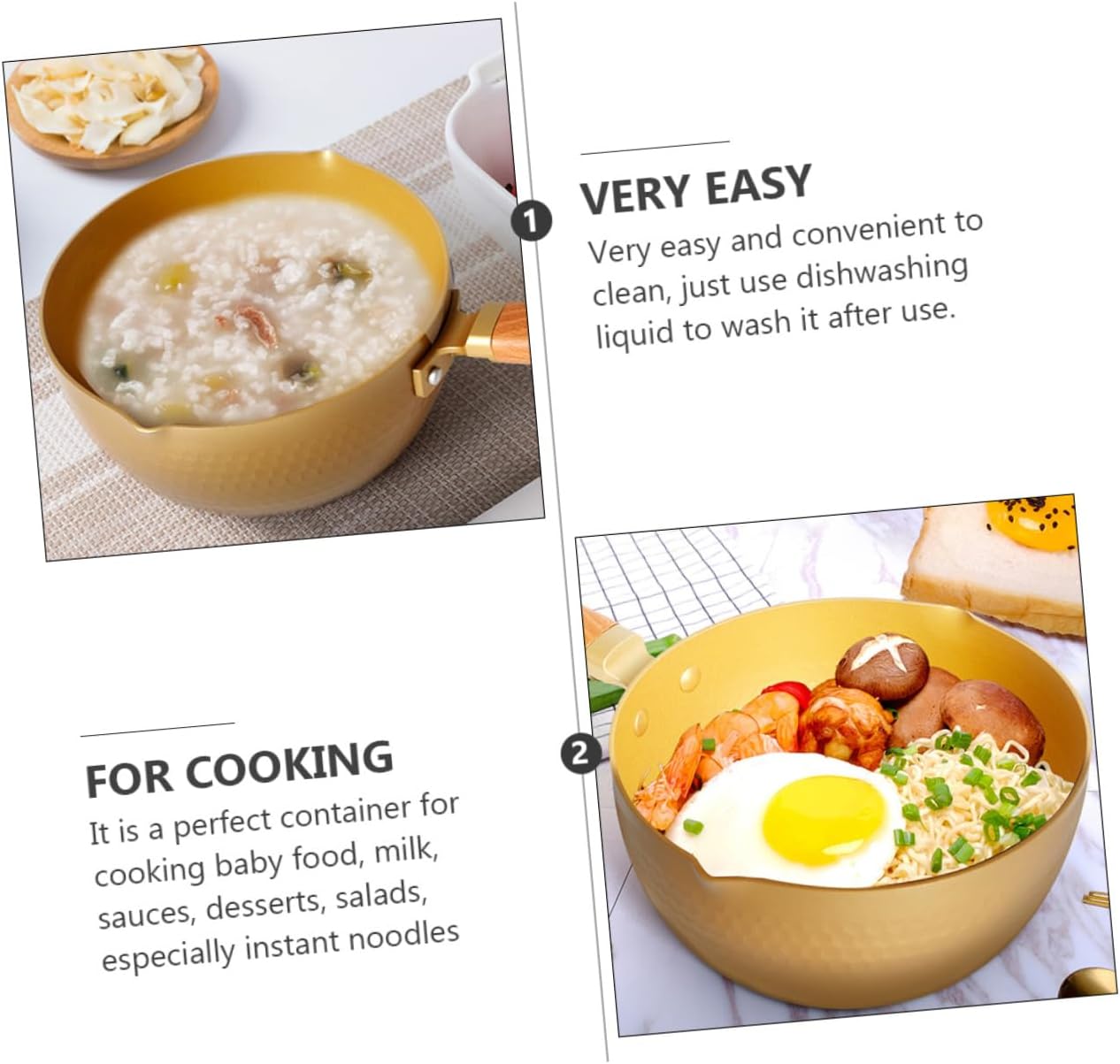 ABOOFAN 18cm Nonstick Milk Pan for Stew Energy Efficient