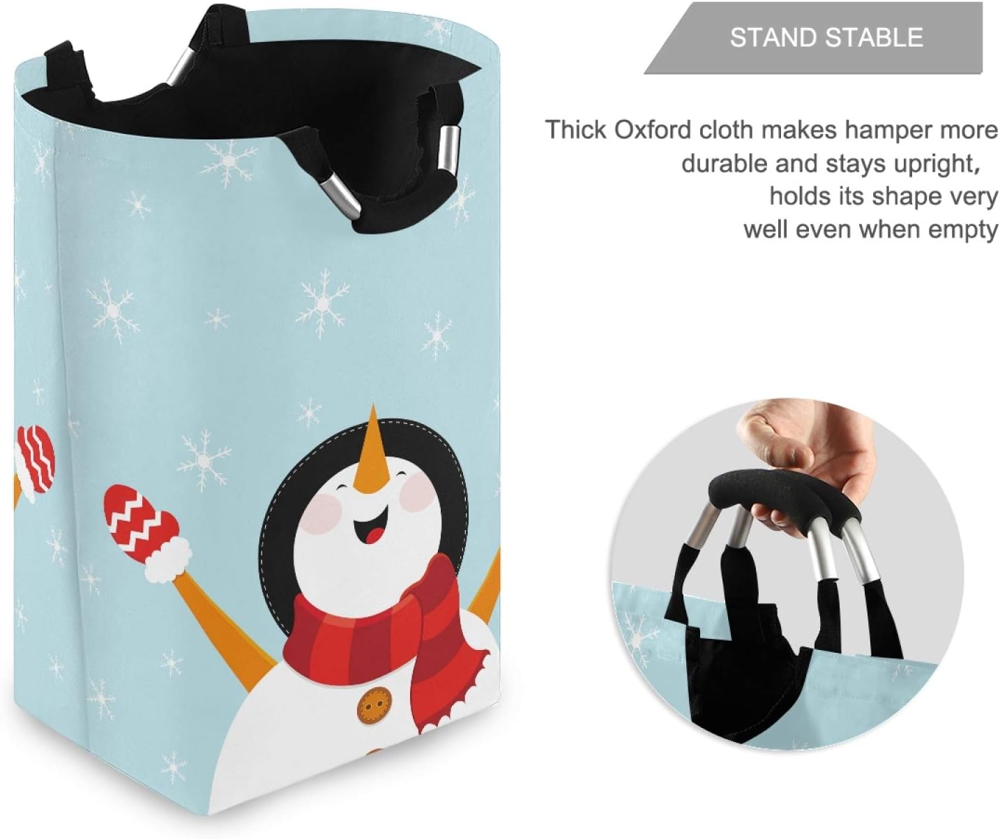 SUSIYO Snowman Enjoying Laundry Basket