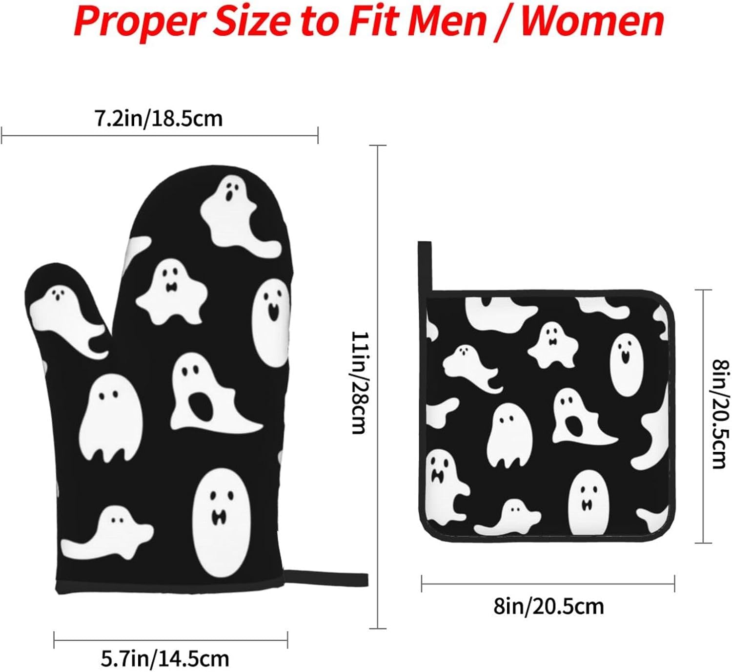 Dont Drop the Ball Halloween mitt set for Cooking