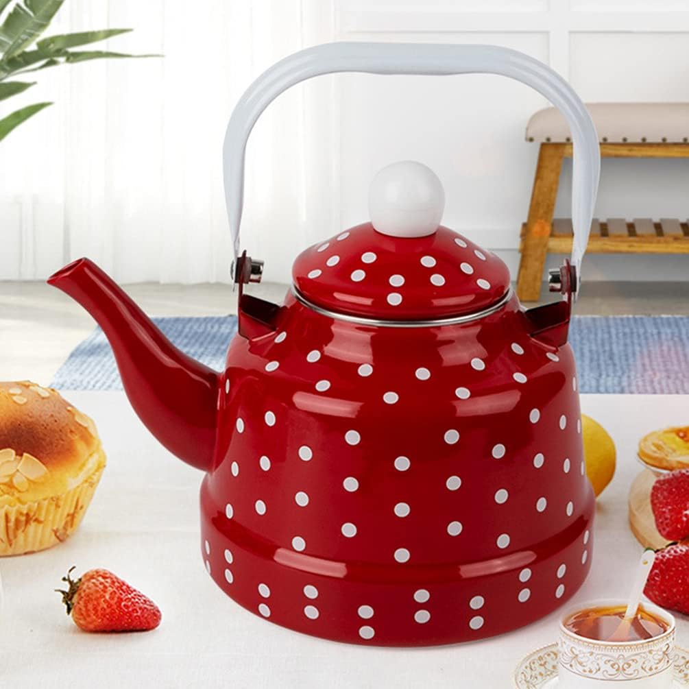 Durable Retro Porcelain Teakettle Ceramic Handle Heat Resistant 11L