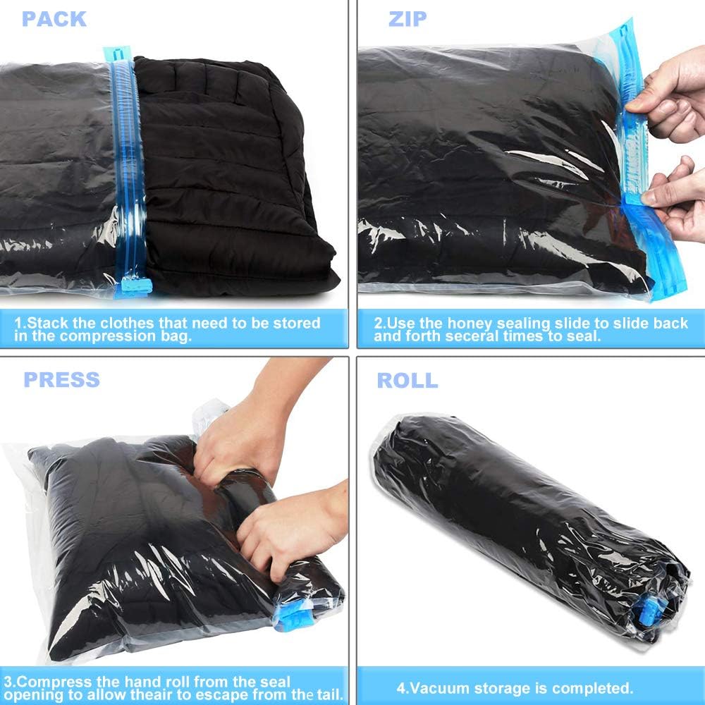 10-Piece Vacuum Storage Travel Bag Ease
