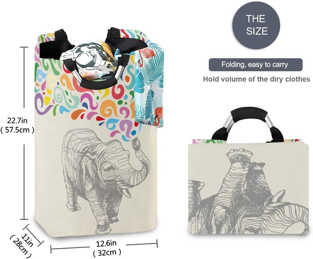 MOYYO Elephant Storage Colorful Durable Clothes Organizer