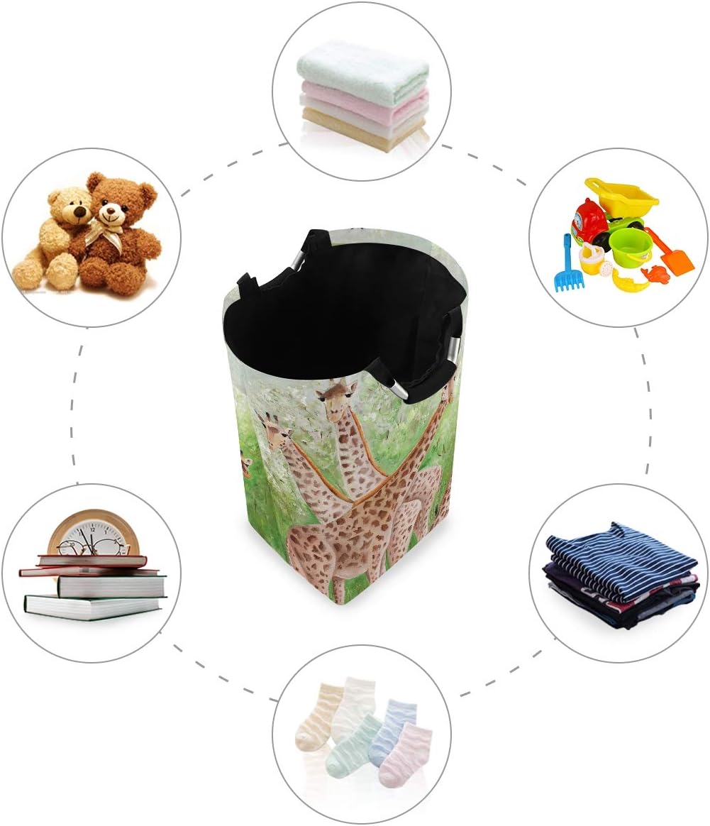 MOYYO Beautiful Giraffes Laundry Basket
