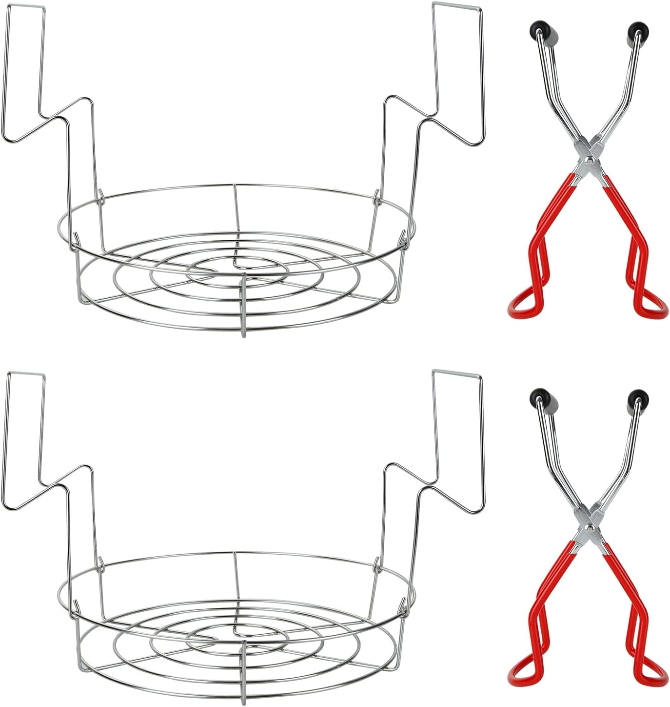 12 Stainless Steel Canning Rack with Tongs