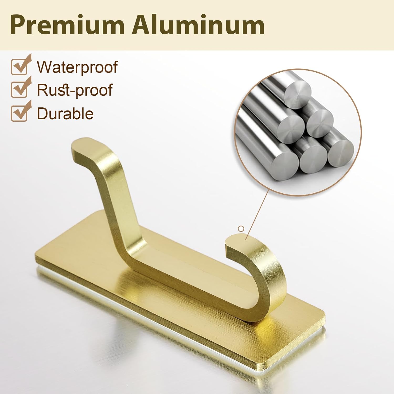Josmimic - Adhesive Towel Hooks Perfect for Everyday Use
