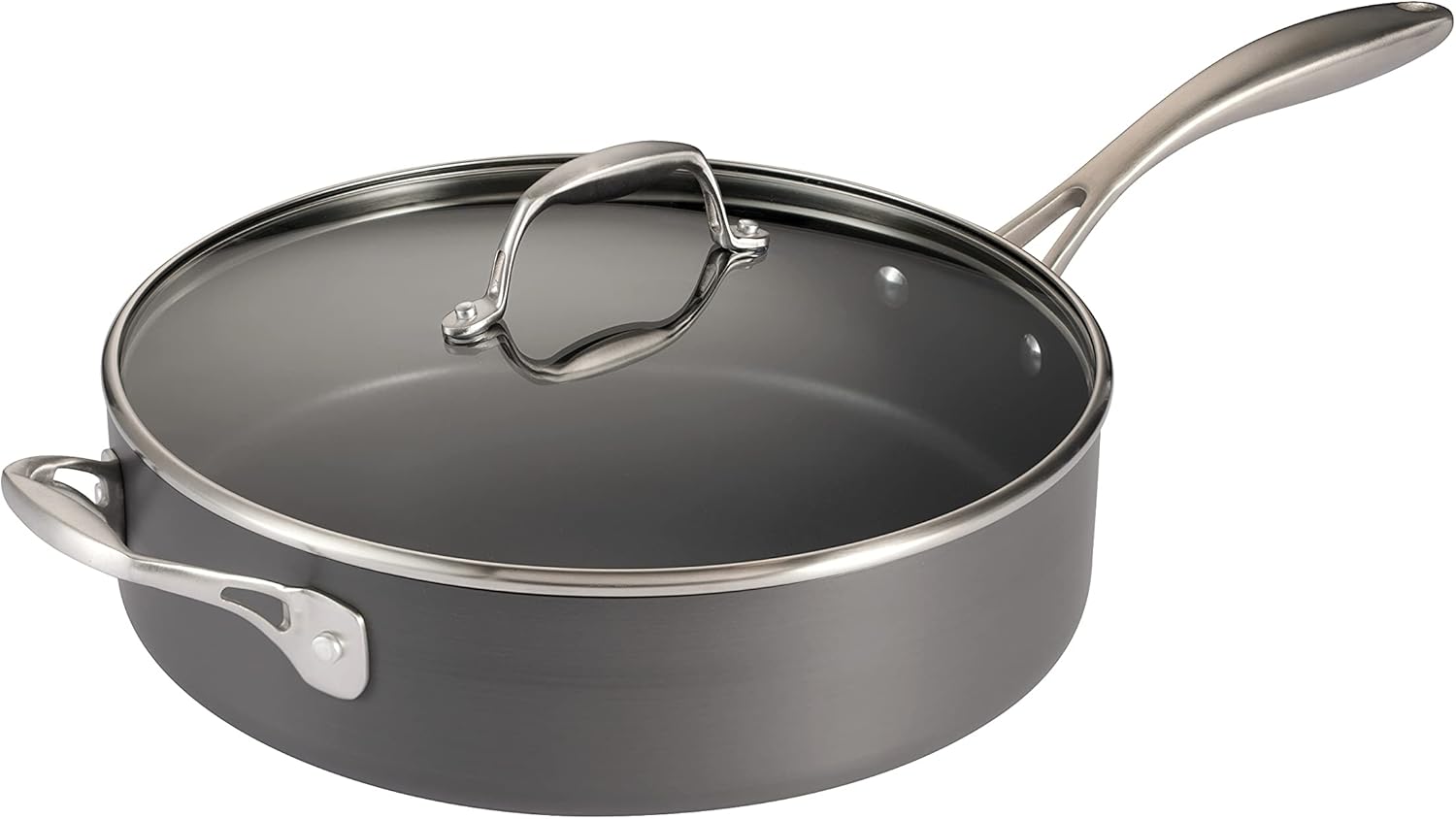 Tramontina Covered Deep Saut Pan 55 Qt Perfect for Sauting Braising