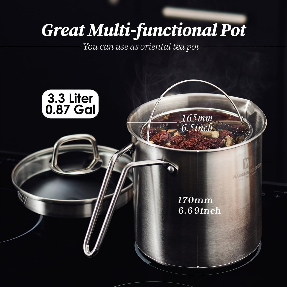 Stainless Steel Vegetarian Steamer Pot