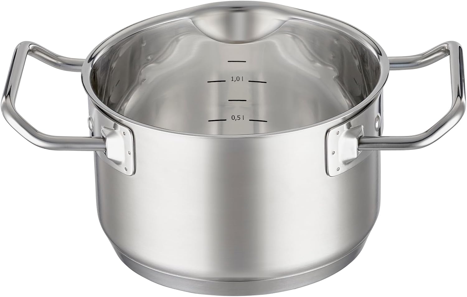 Rsle Expertiso 63 in Stainless Steel Saucepan with Glass Lid