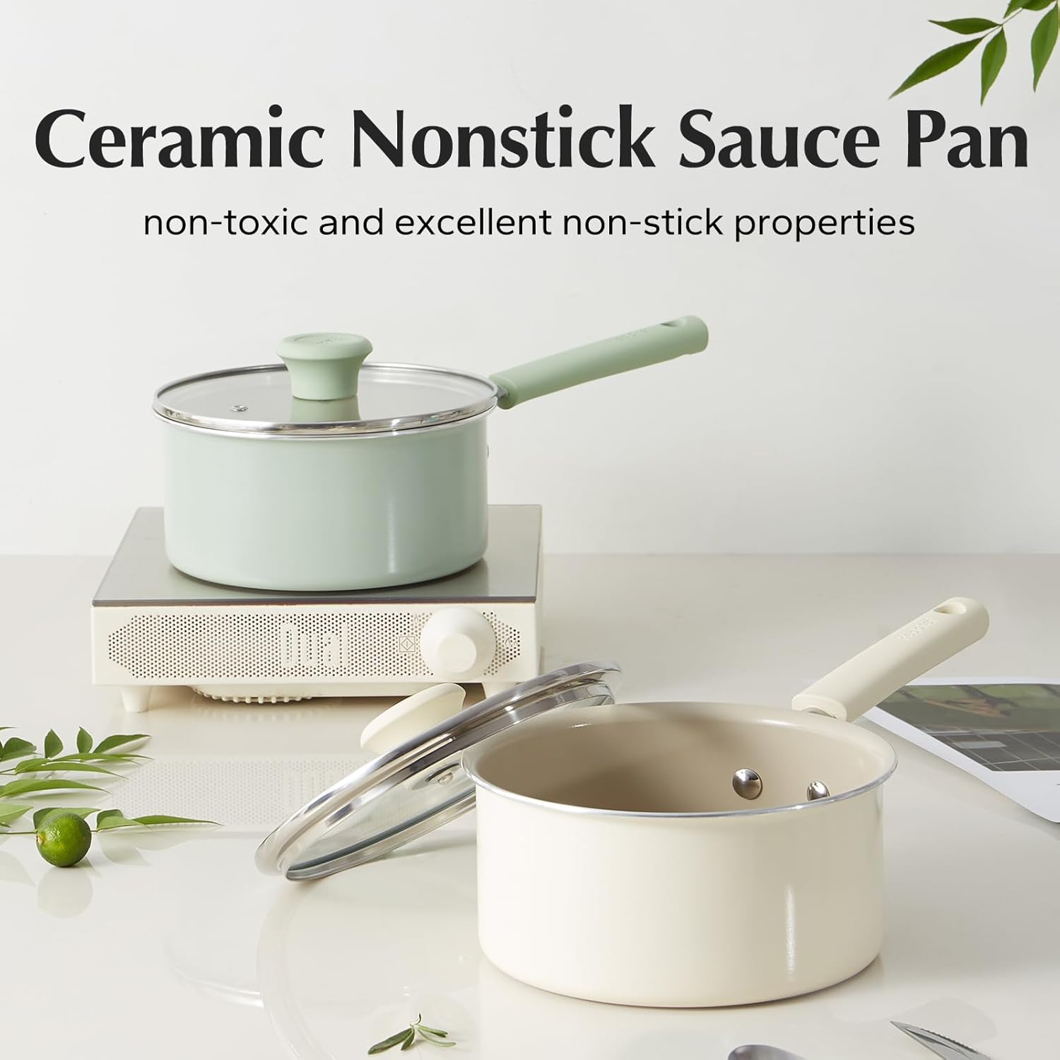Redchef Ceramic Nonstick Saucepan with Lid