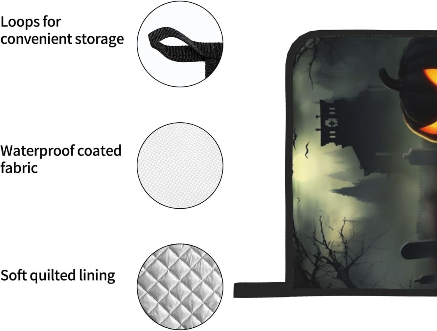Halloween Horror Oven Mitts and Pot Holder Set of 4