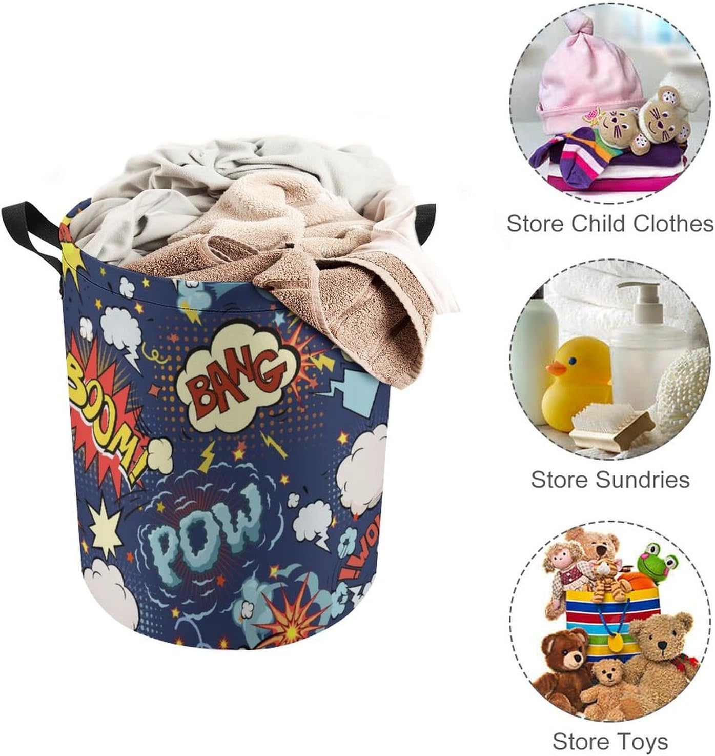 City Wars Superheroes Rise - Funny Foldable Laundry Basket