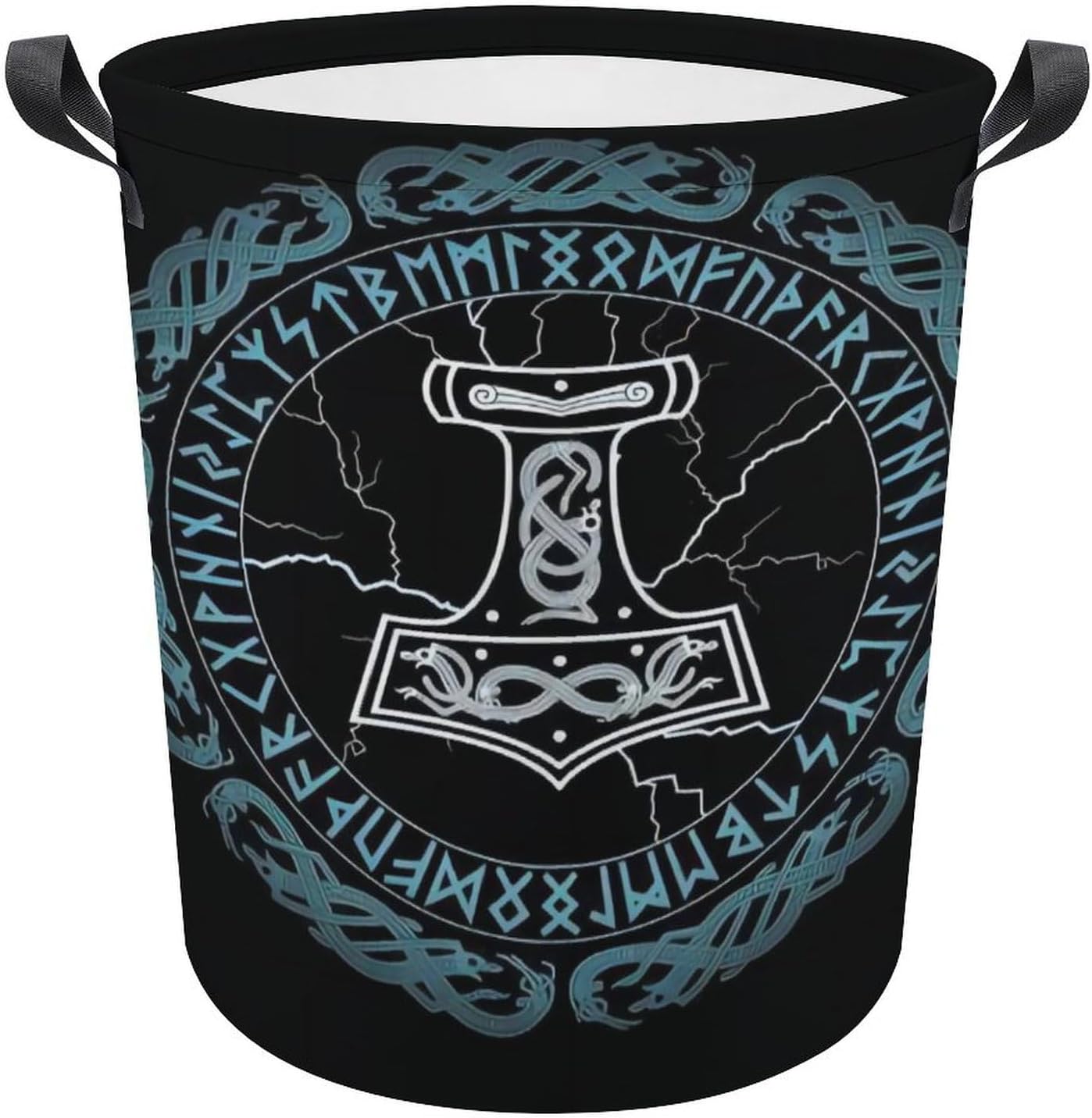 Viking inspo Norse Mythology Magic Rune Laundry Hamper