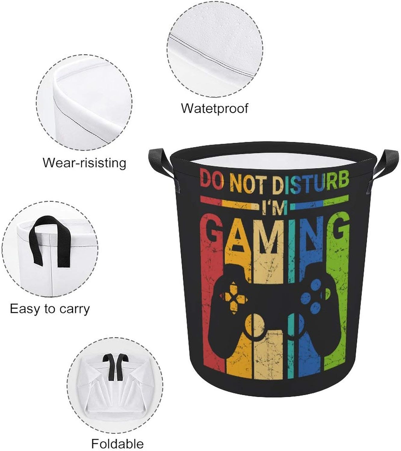 Retro Gaming Escape - Compact Fun Storage Bin for Kids and Gamers