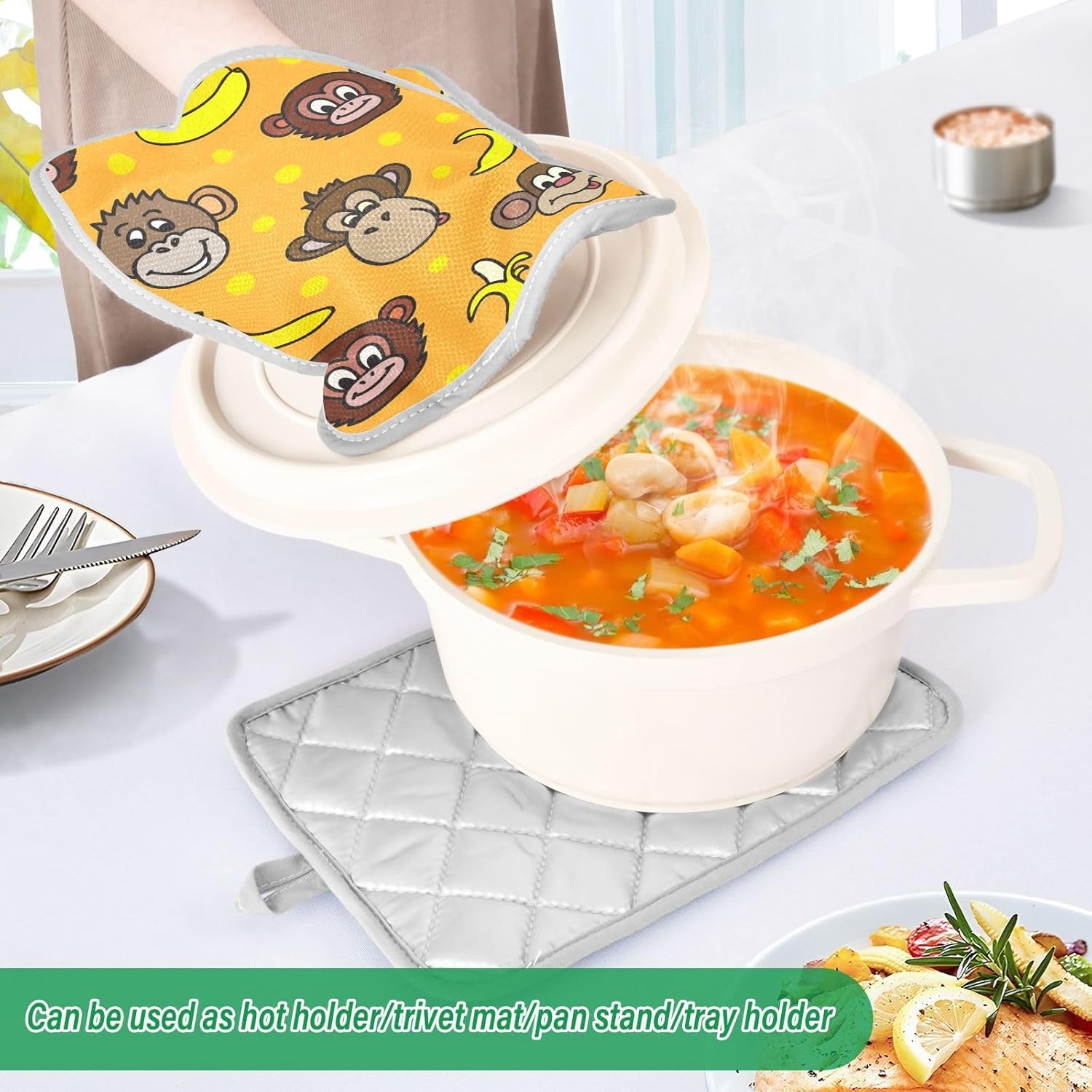 Cute Potholders for Cooking with Monkeys