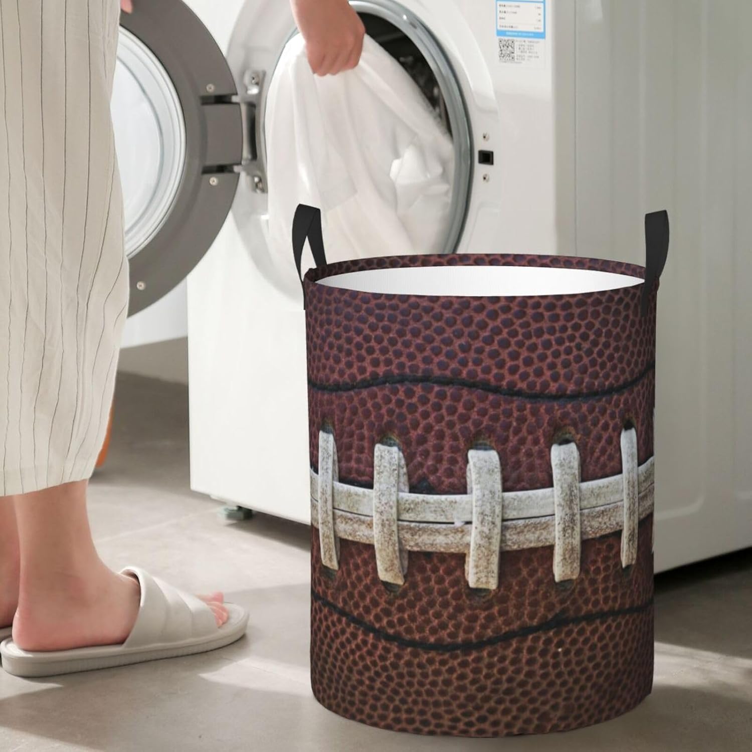 American Football Themed Waterproof Laundry Basket for Kidsreason