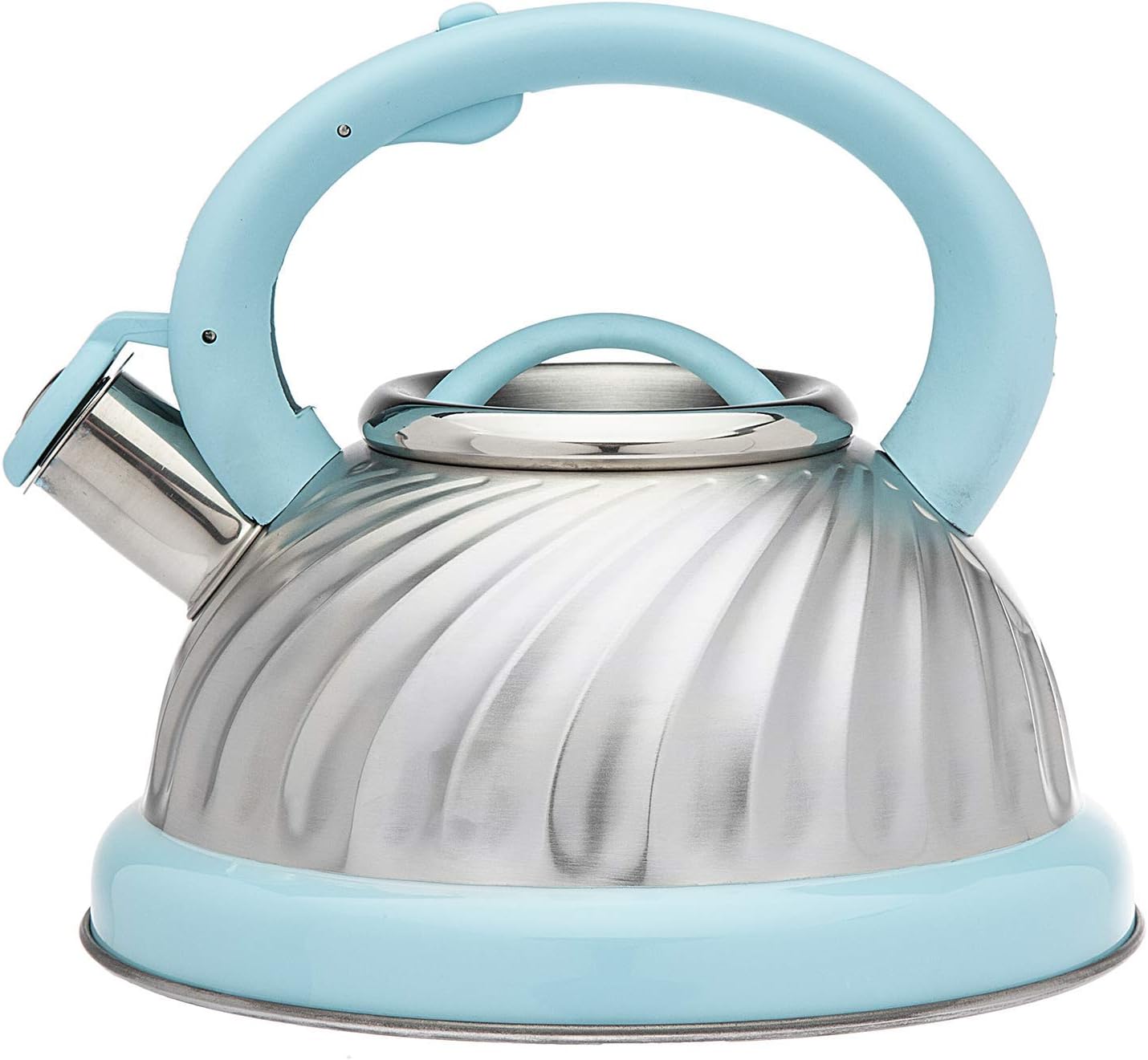 Quick-Boil 3L Whistling Stainless Steel Tea Kettle