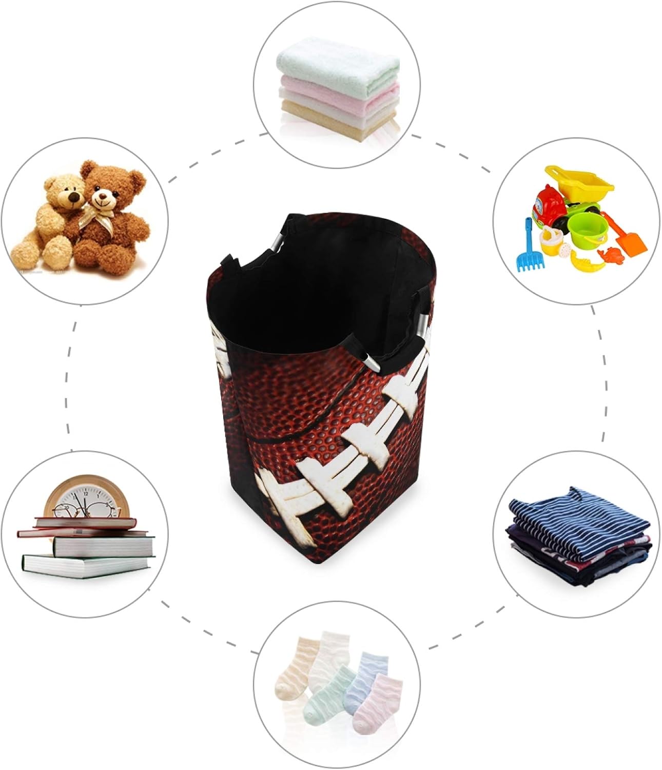 Sturdy Large Laundry Hamper Collapsible Storage Bin for Home Use