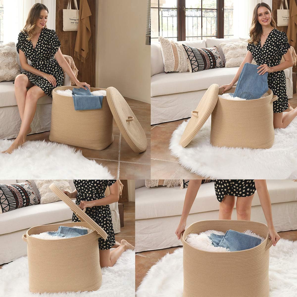 22x14x18Rectangular Storage Basket