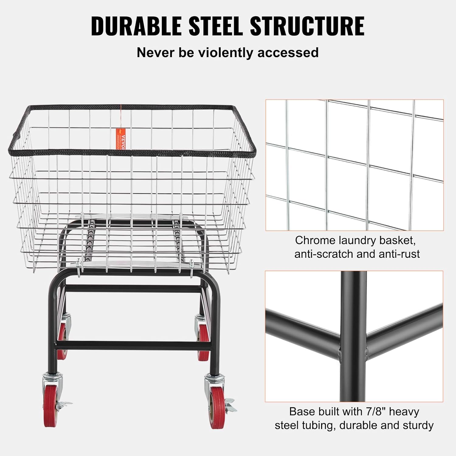 VEVOR Multi-Functional Wire Laundry Cart