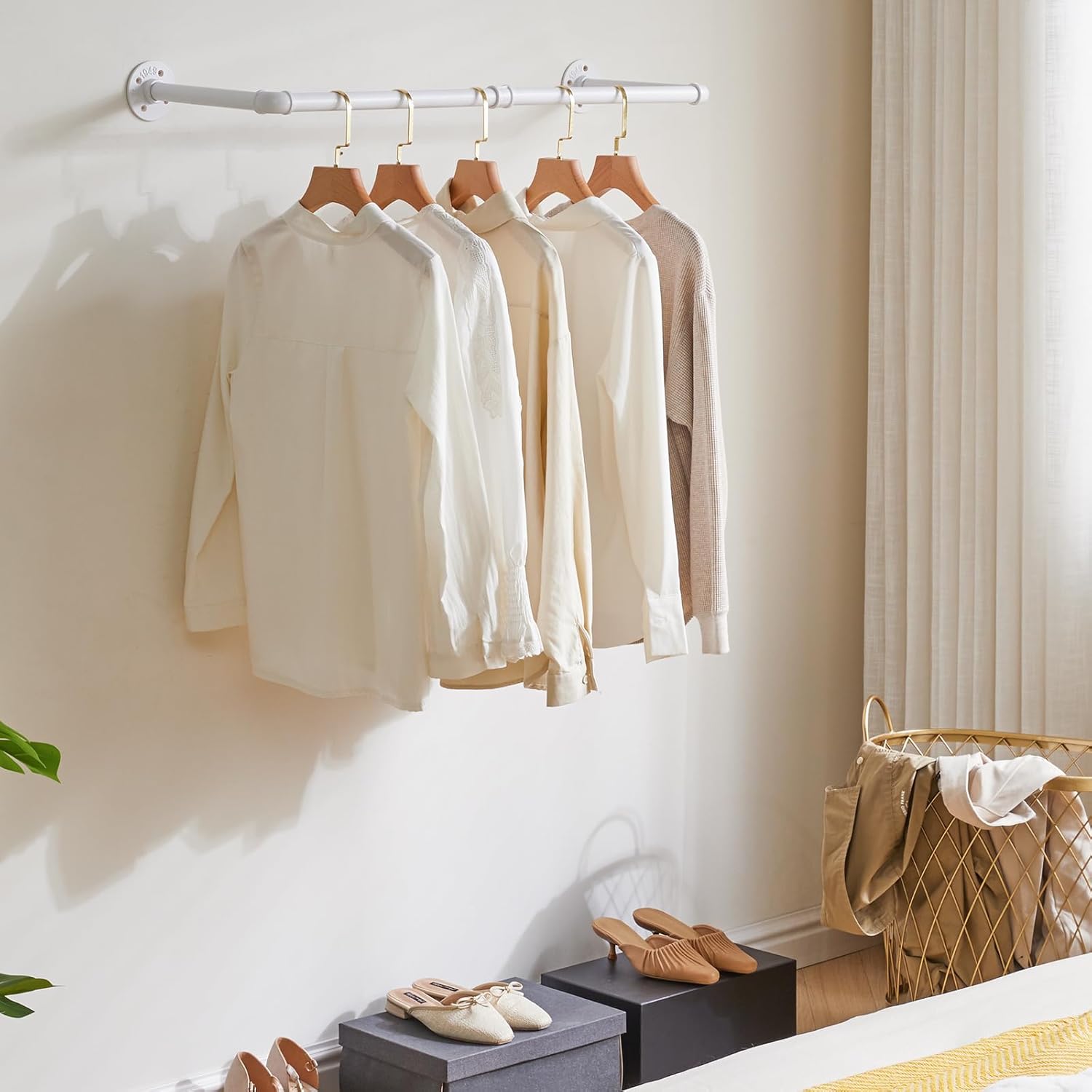 Space-Saving Garment Rack