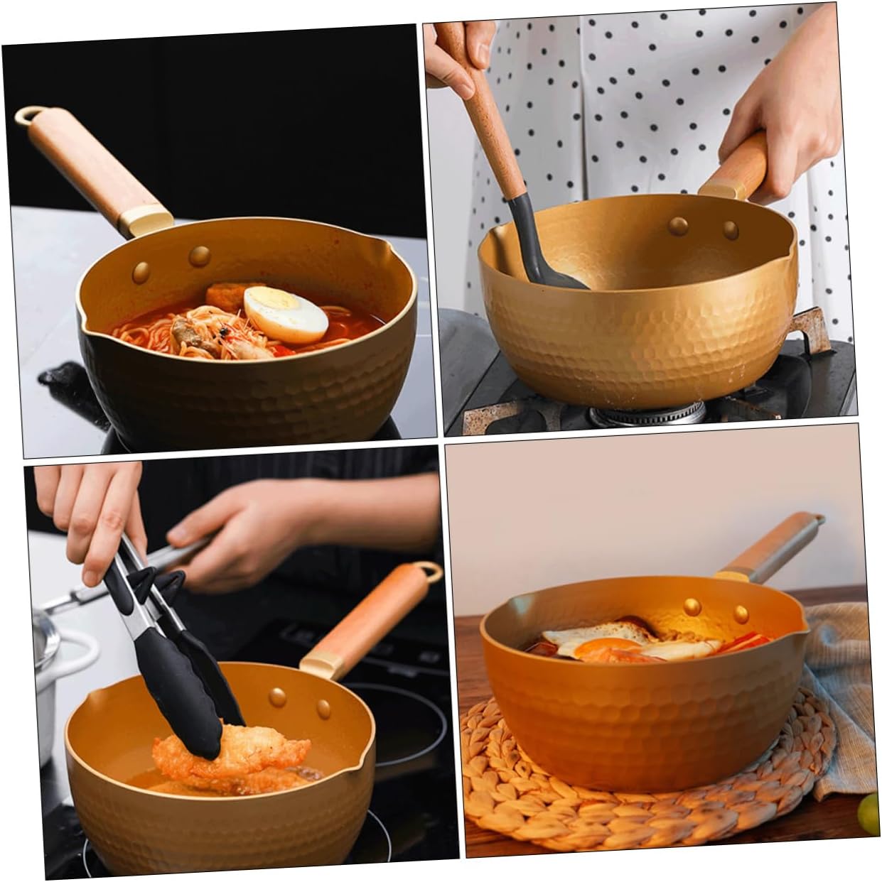 Perfect Non-Stick Ergonomic Milk Pan for Camping Kitchen Use