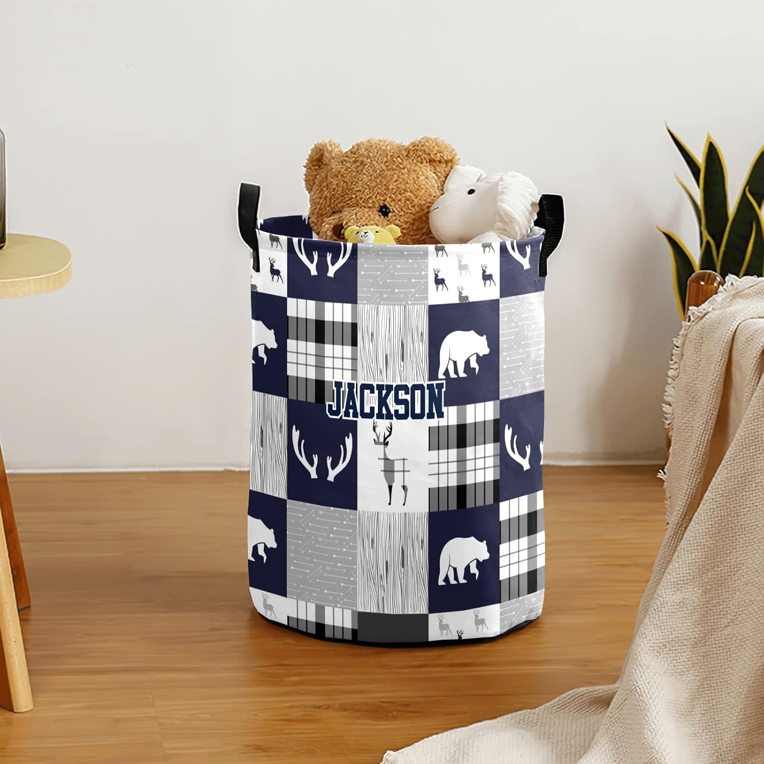 NZOOHY Waterproof Foldable Laundry Basket with Handle