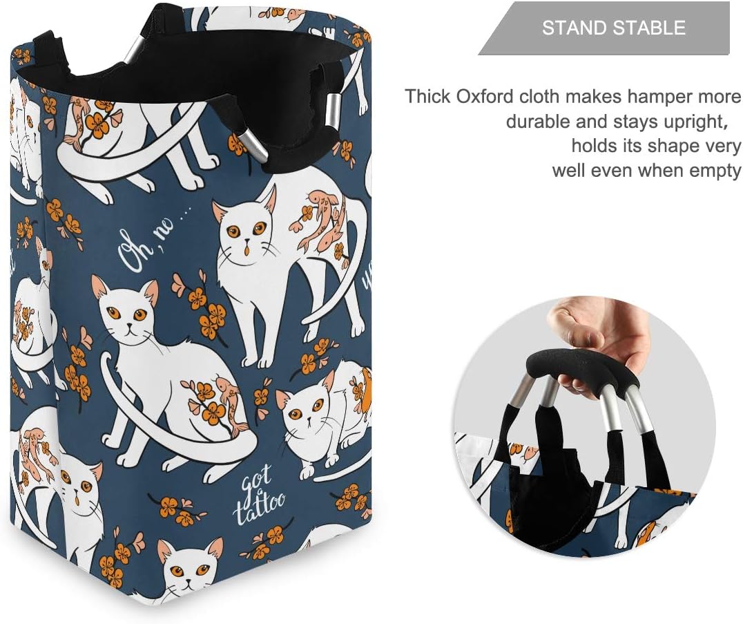 Eco-Friendly Cats Laundry Basket w Handles
