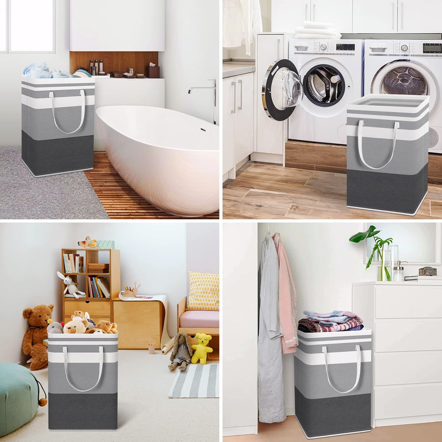 2-Pack Large Waterproof Laundry Basket
