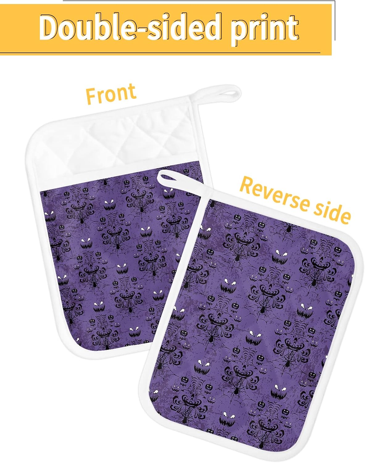 Halloween Spooky Potholders Set