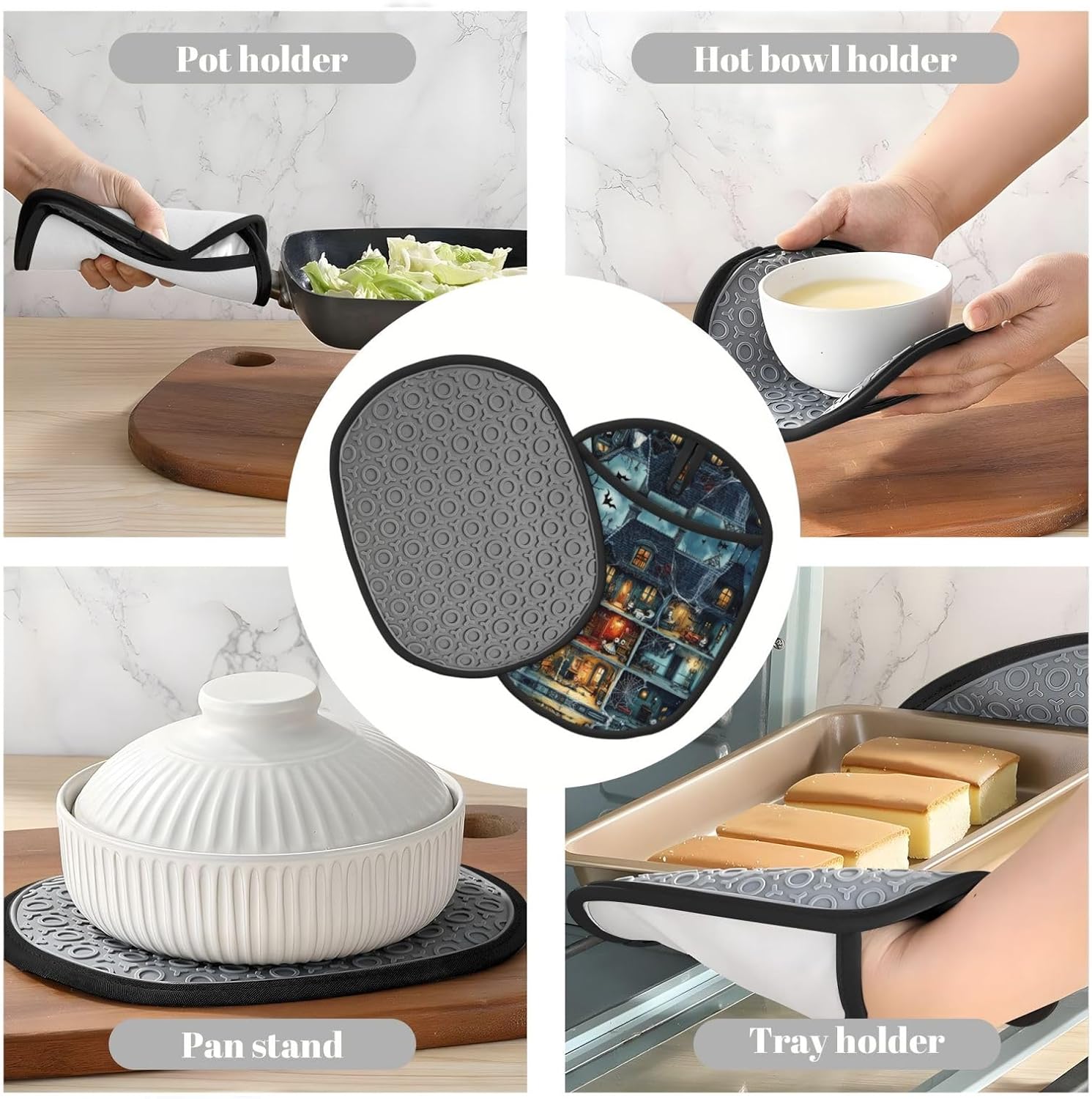 Halloween Kitchen Fun silicone pot holder