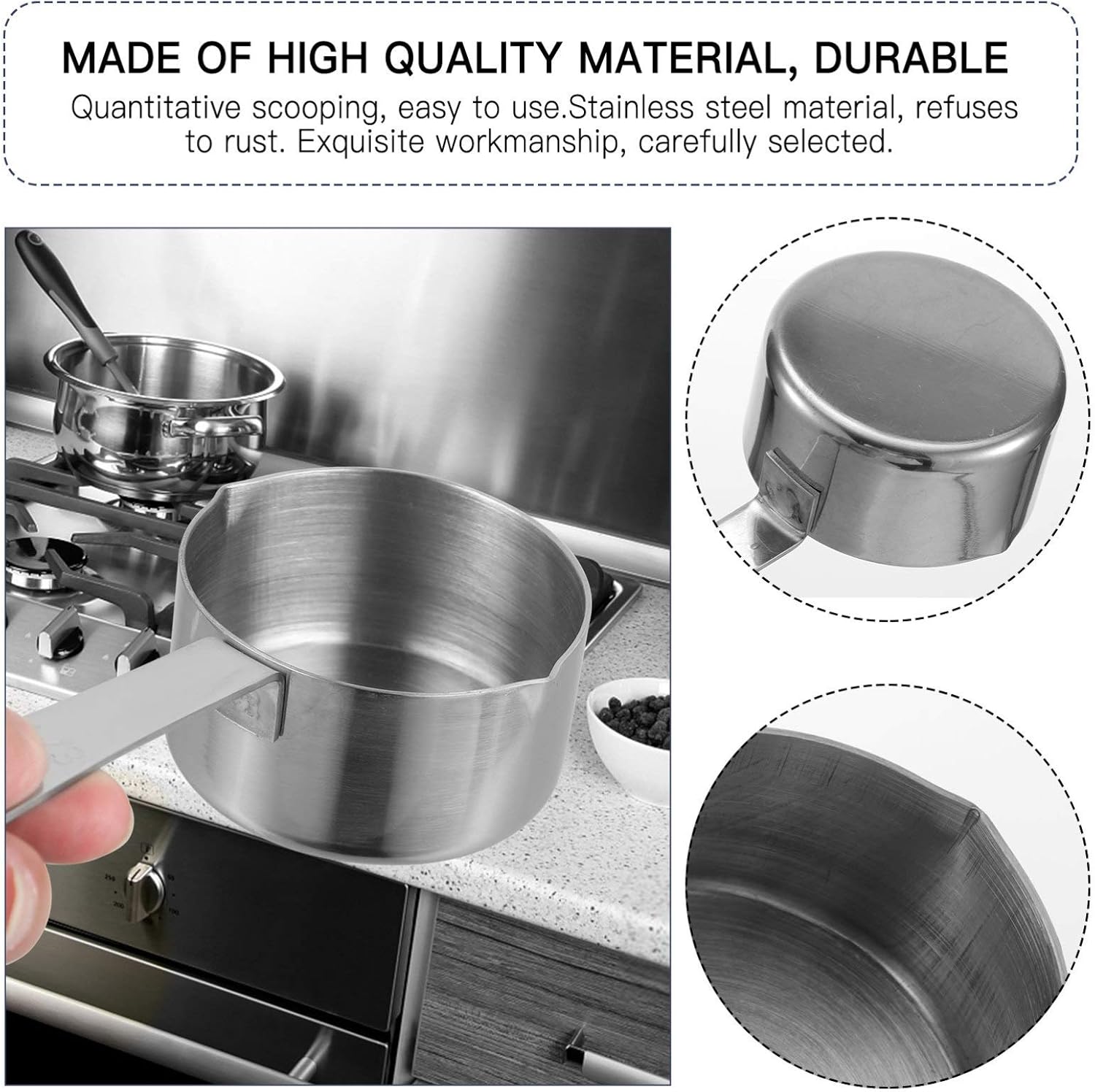 Tofficu Multifunctional Stainless Steel Saucepan