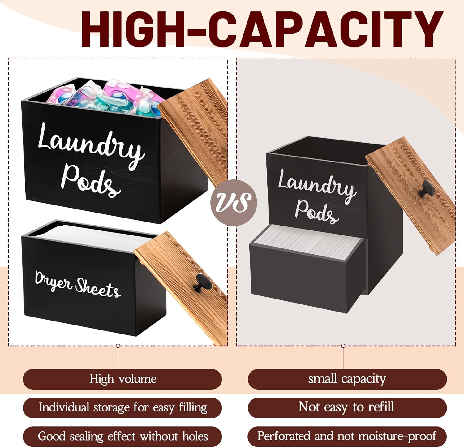 Dandat 3 Pcs Dryer Sheet Holder Set with Scoop