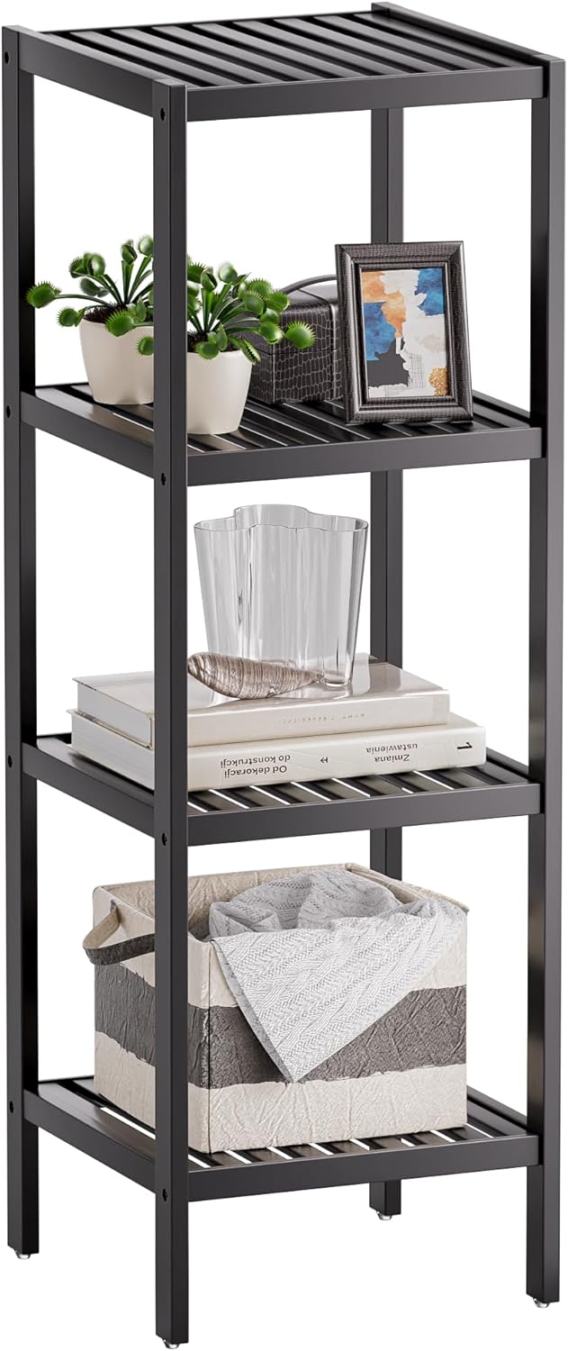 SMIBUY Bamboo Storage Shelf
