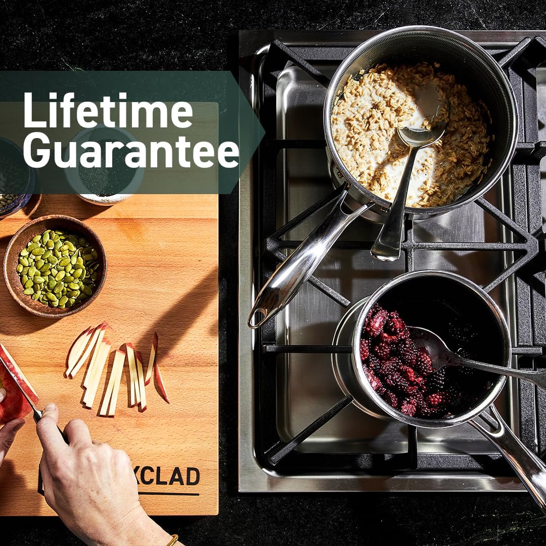 1-Quart Hybrid Saucepan with Tempered Glass Lid